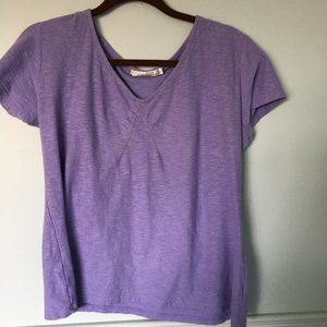 purple t shirt